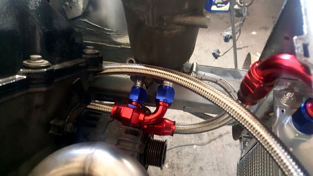 M60/M62/S62 Oil filter adapter relocation / oil cooler AN10 swap E30